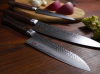Nóż Kuchenny Suncraft SENZO Universal Santoku 165 mm ze Stali Damasceńskiej